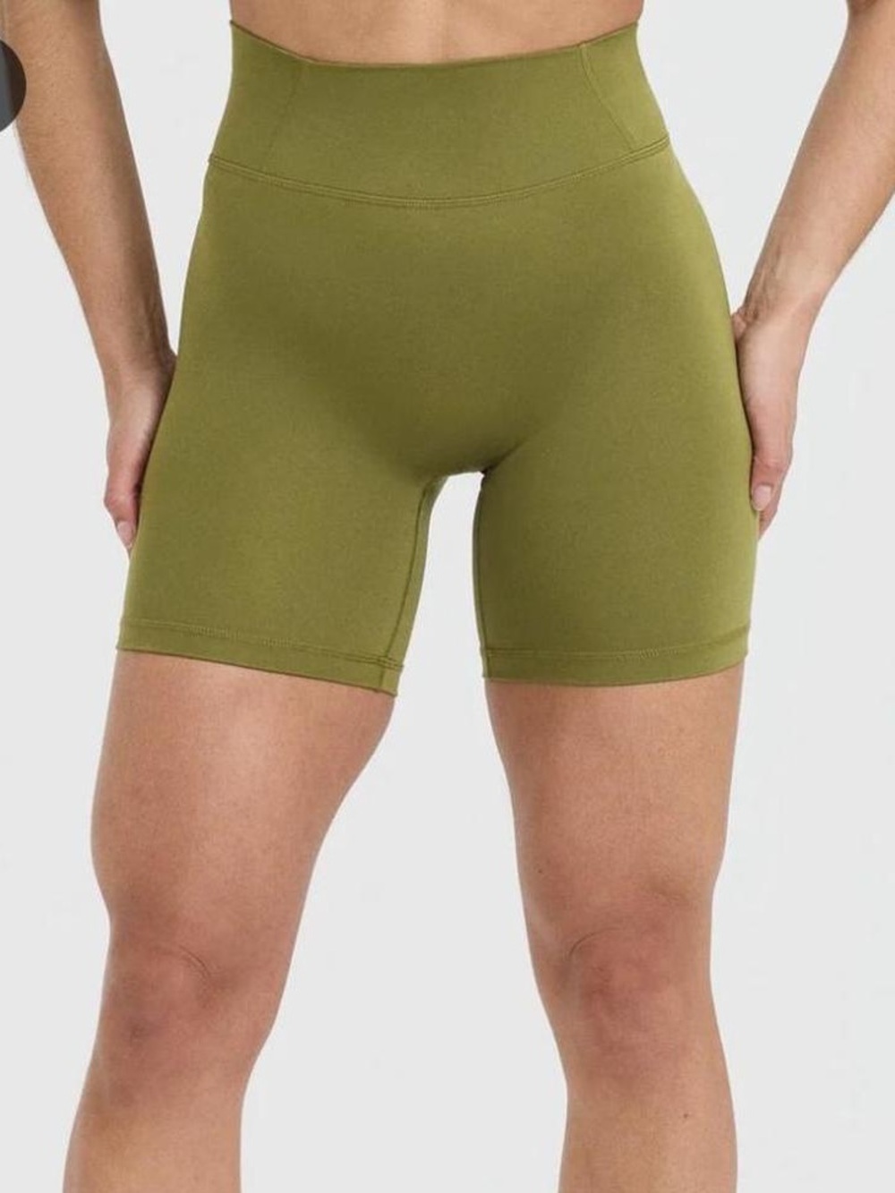 Oner High-Waist Olive Active Bike Shorts